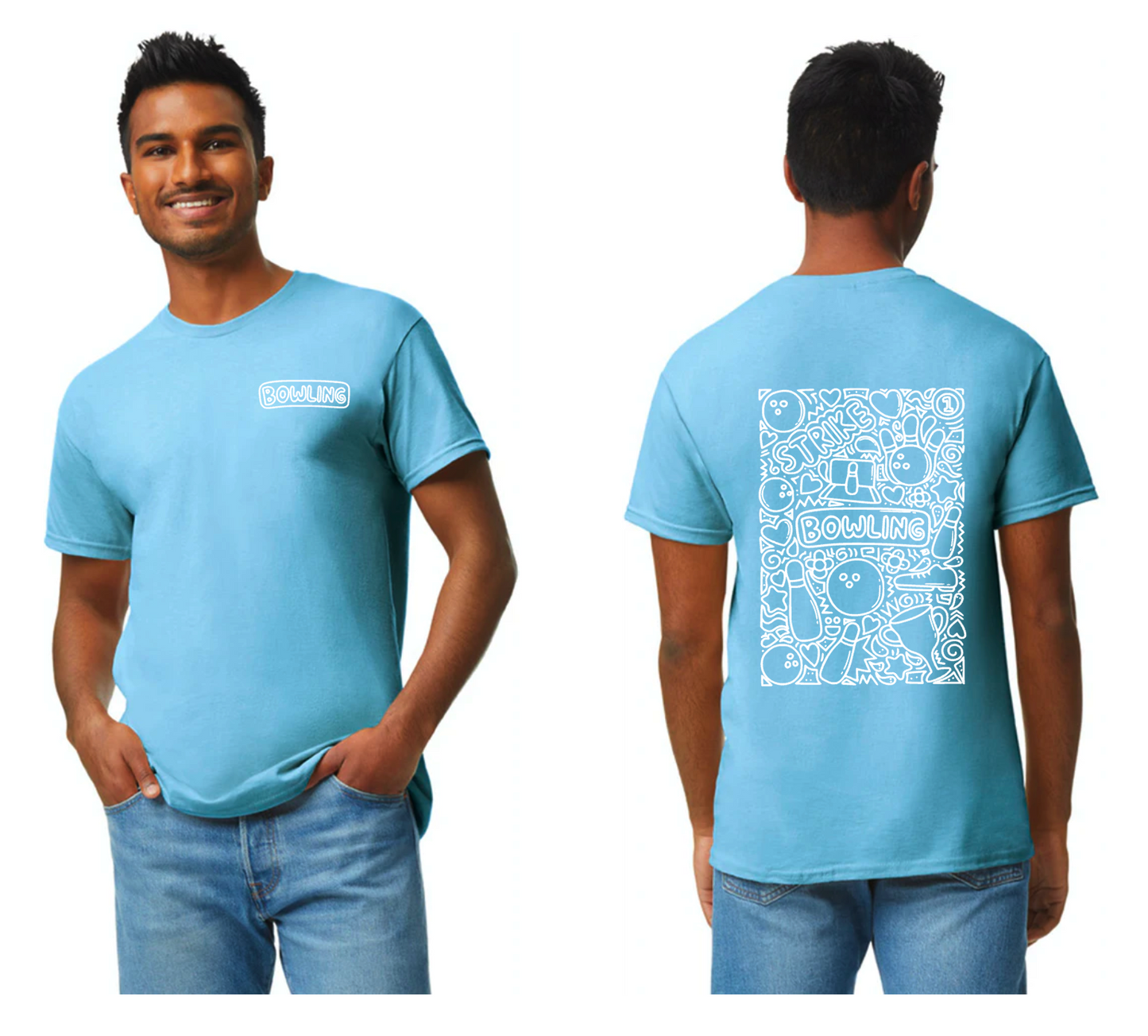 bowling doodles shirt