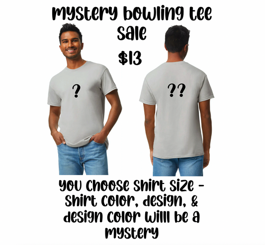 MYSTERY BOWLING TEE SALE   *read description for full details*